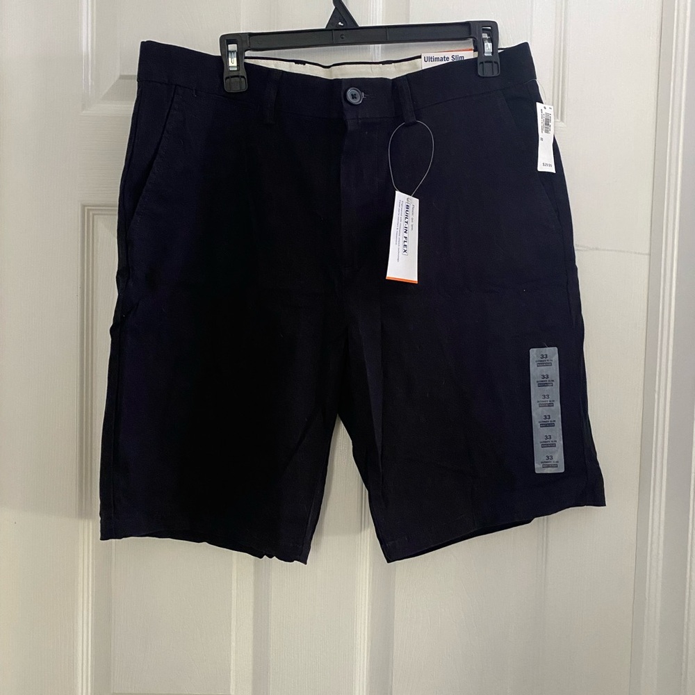 Men's Old Navy Black ultimate slim Shorts, size 33